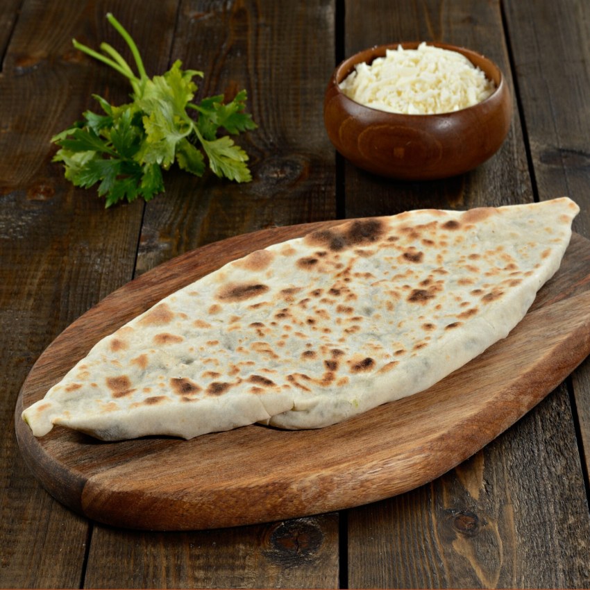 Лаваш с сыром и зеленью