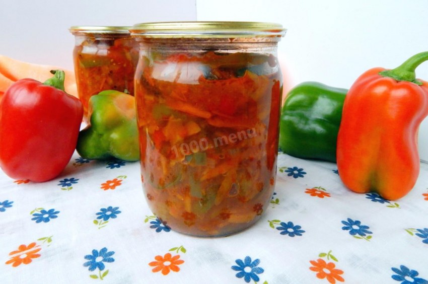 Лечо из кабачков с томатной