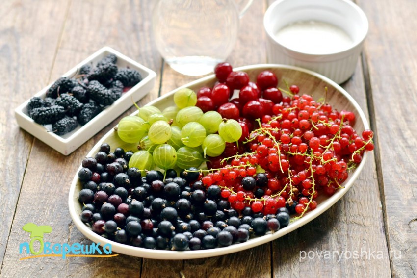 Вишня черная смородина