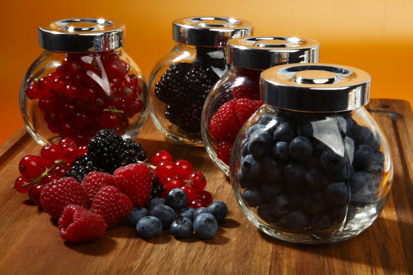 Фрукты в баночках