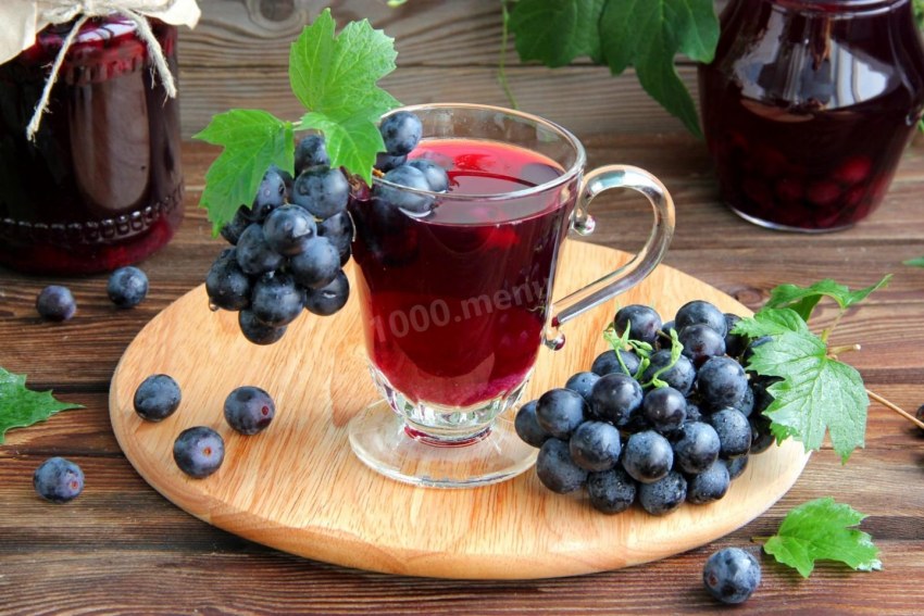 Компот чёрный Винни виноград