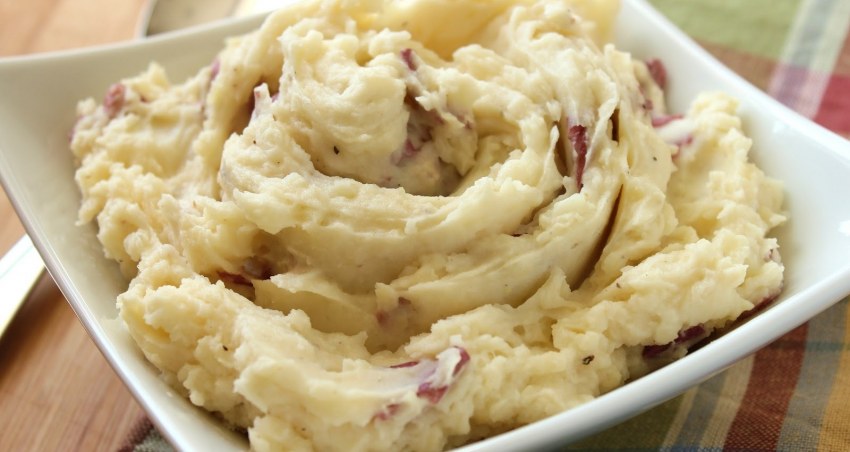 Пюре с жареным луком