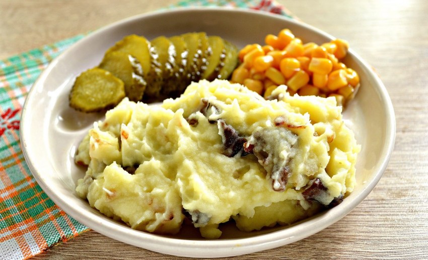 Картофельное пюре с грибами