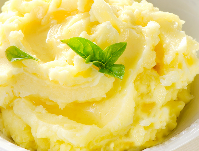 Картофельное пюре с куркумой