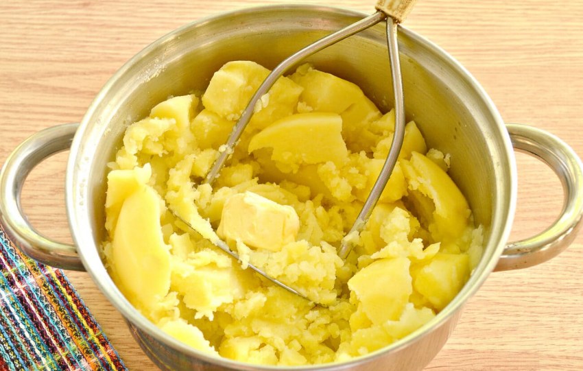 Пюре с беконом