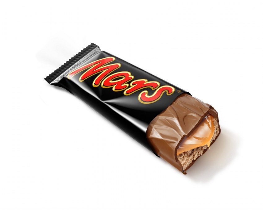 Шоколадка Марс без фона