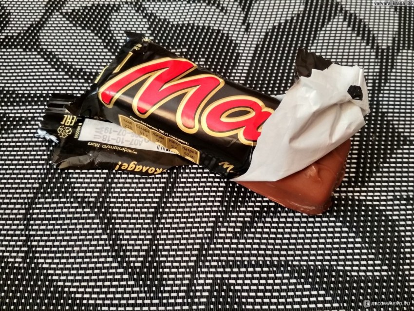 Mars шоколадный батончик Nestle