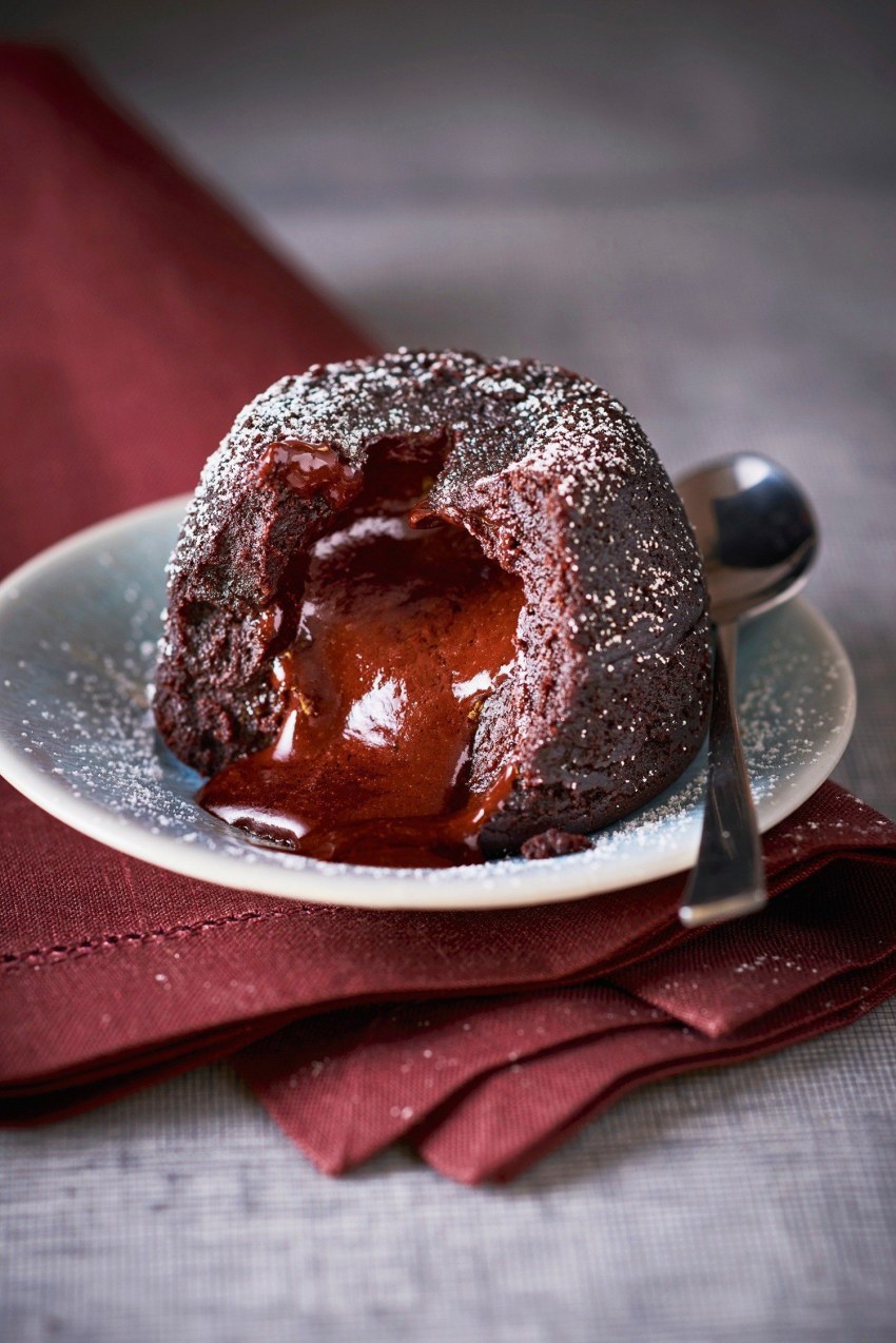 Шоколадный фондан кекс