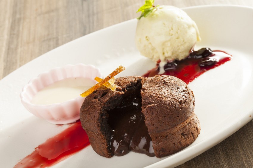 Шоколадный фондан