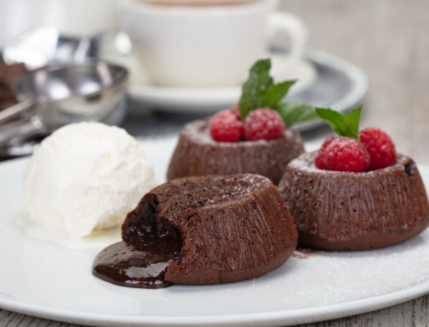 Пирожное шоколадный фондан