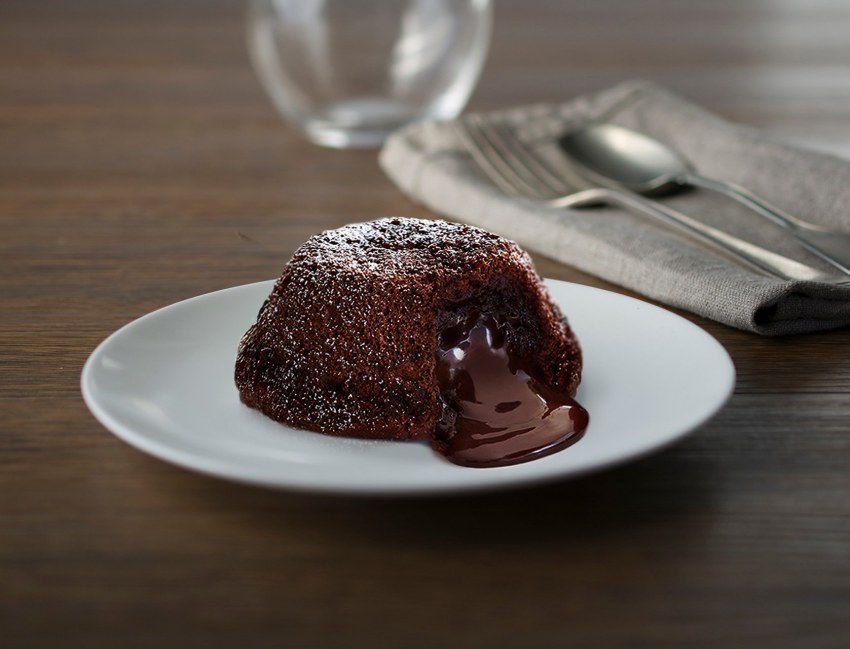 Шоколадный фондан кекс