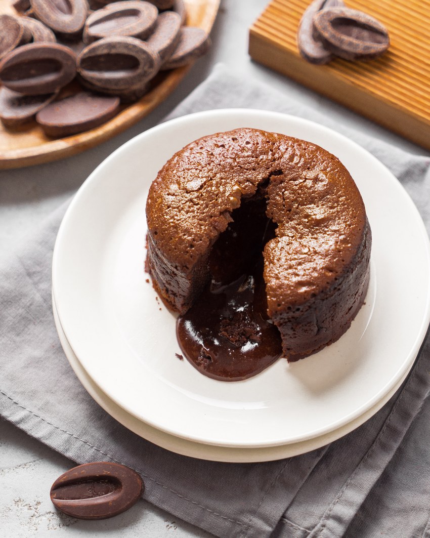 Шоколадный фондан кекс