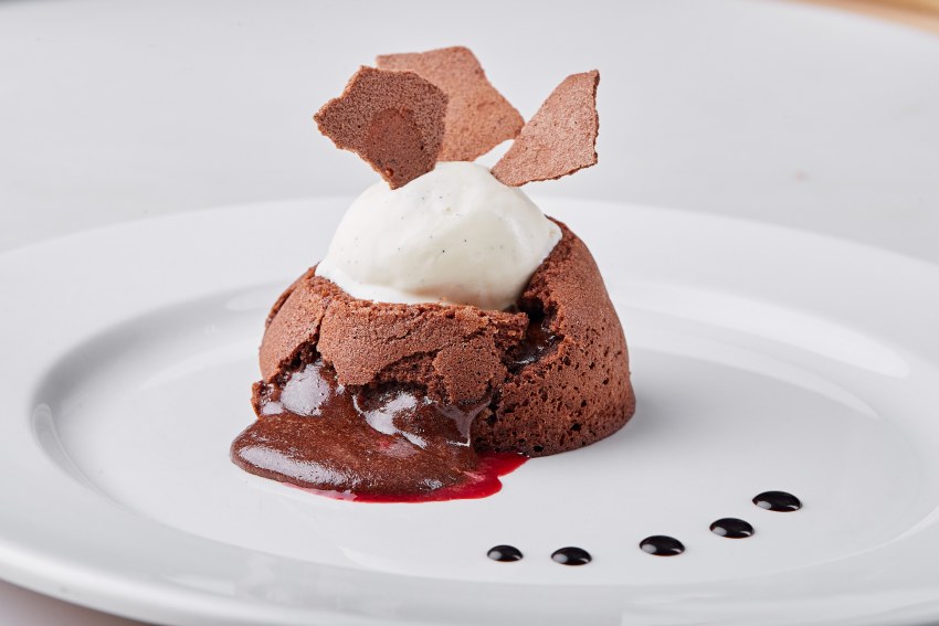 Пирожное шоколадный фондан