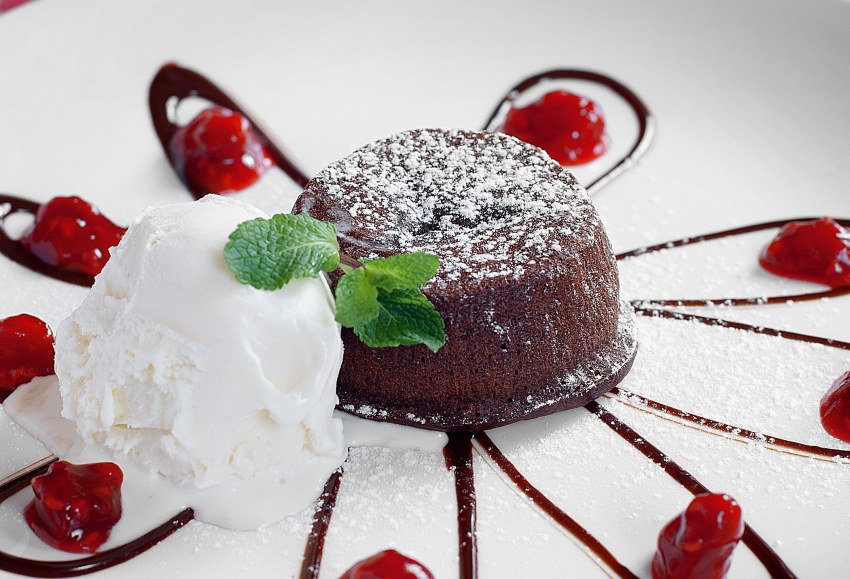 Шоколадный фондан