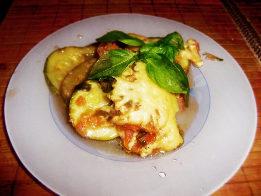 Итальянский салат с печеными овощами