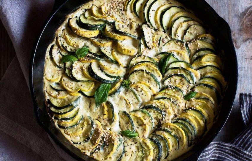 Кабачки с зеленью и брынзой 4