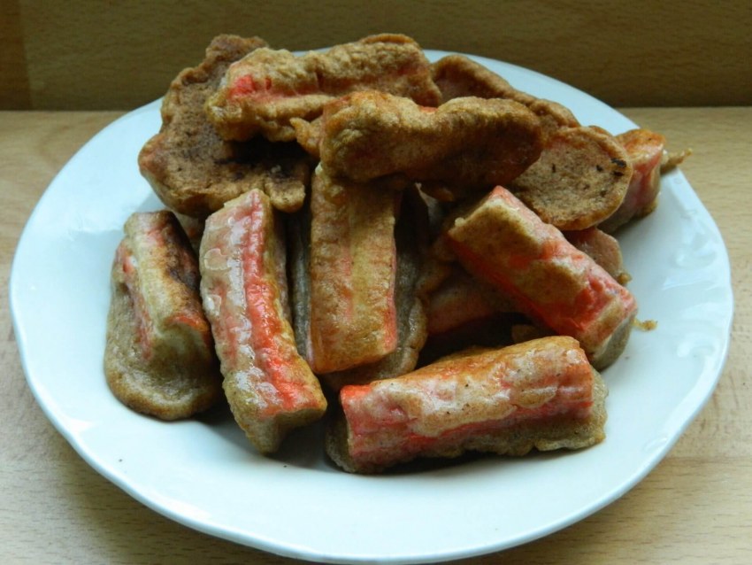 Фаршированные крабовые палочки в кляре