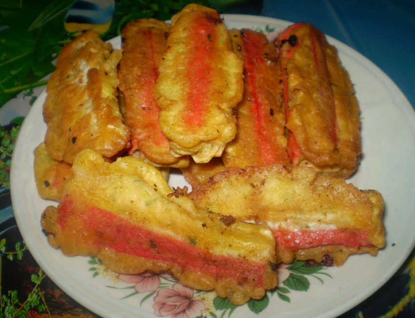 Овощные палочки в кляре