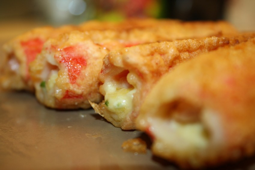 Еда блюда крабовый палочки