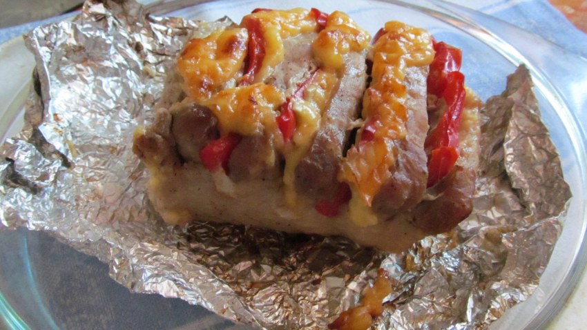 Курица с помидорами в духовке