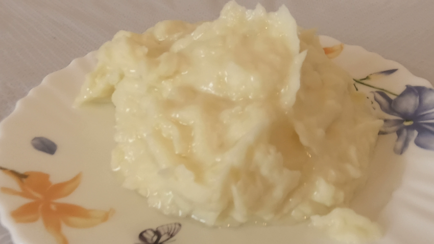 Пюре с яйцом без молока