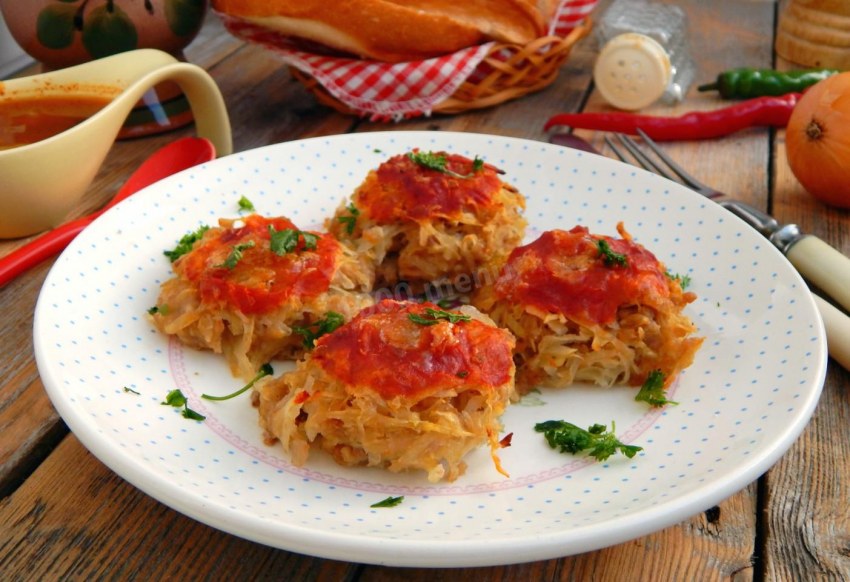 Стожки из мясного фарша