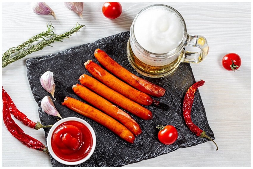 Баварские колбаски с пивом