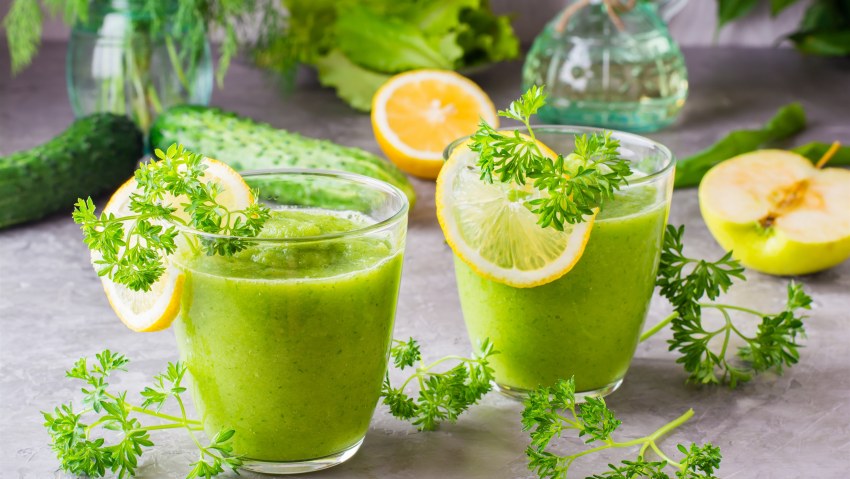 Смузи яблоко огурец киви