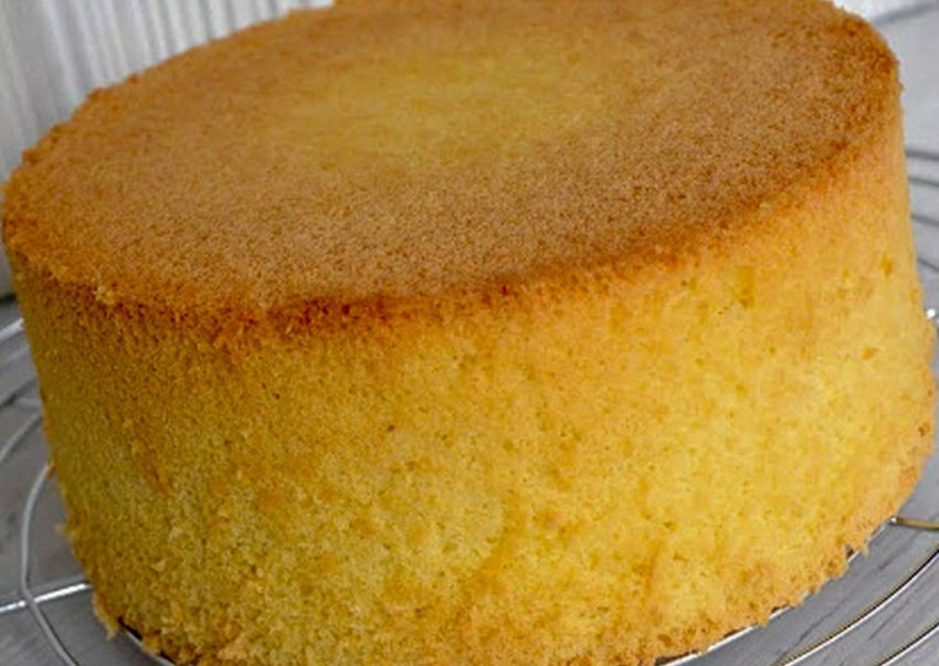 Пышный бисквит без яиц