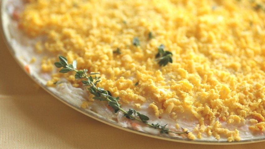 Мимоза с сардиной