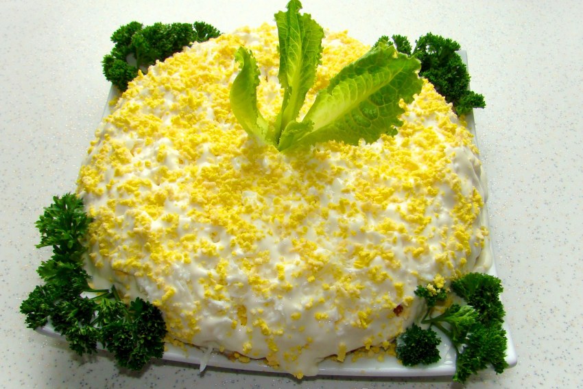 Салат Мимоза индигриенты