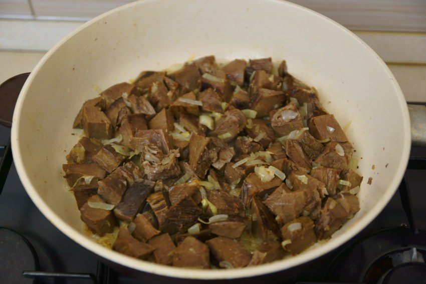 Говяжье сердце жареное