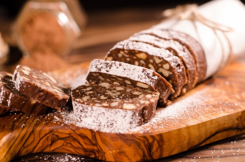 Португальская шоколадная колбаса