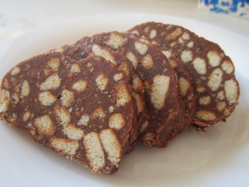 Печенье для шоколадной колбасы