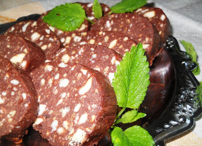 Шоколадная колбаска