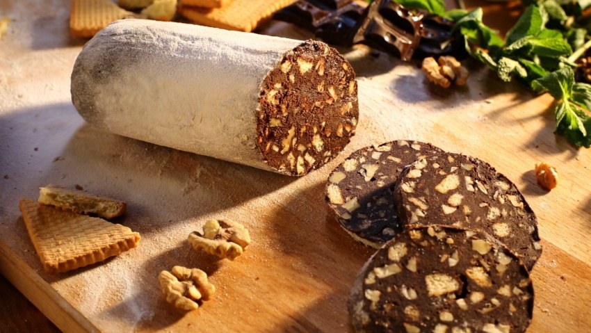 Литовское лакомство шоколадная колбаса