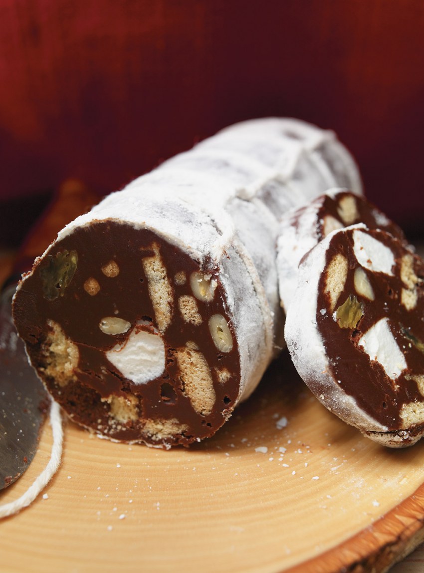 Колбаса сладкая из печенья