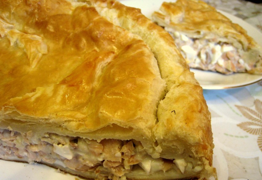 Пироги на кефире с начинкой в духовке в мультиварке