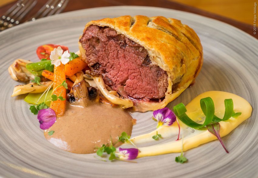 Говядина Веллингтон с картофельными крокетами