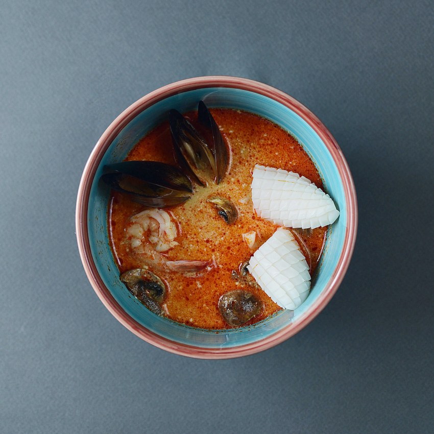 Мидии и и кокосовое мол