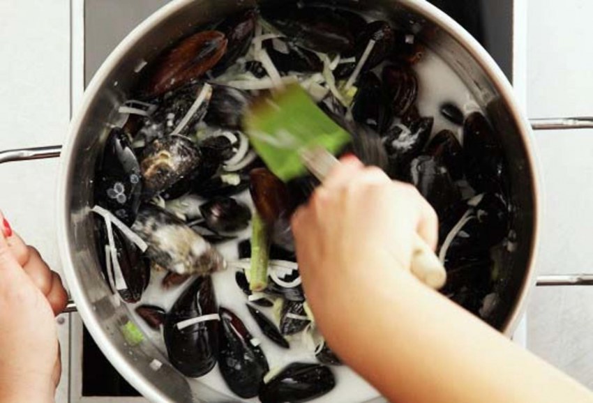 Ассорти кальмар мидии