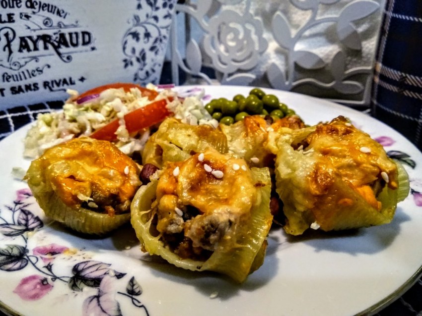 Ракушки фаршированные картофельным пюре