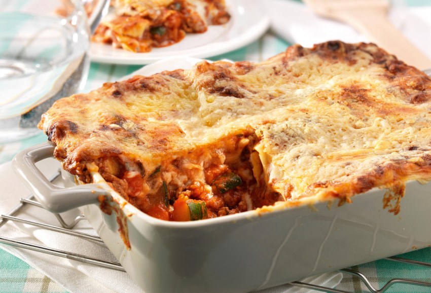 Паста болоньезе с овощами