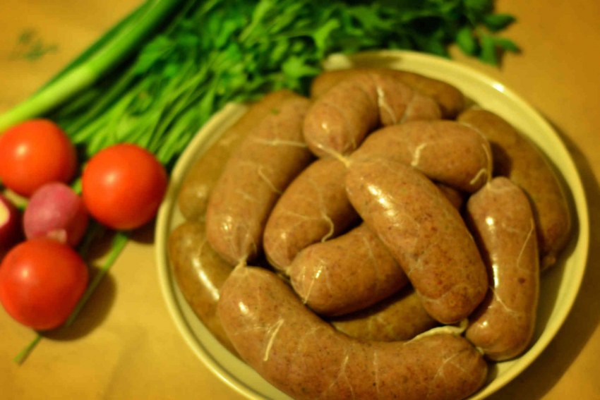 Ливерная колбаса печеночная в натуральной оболочке