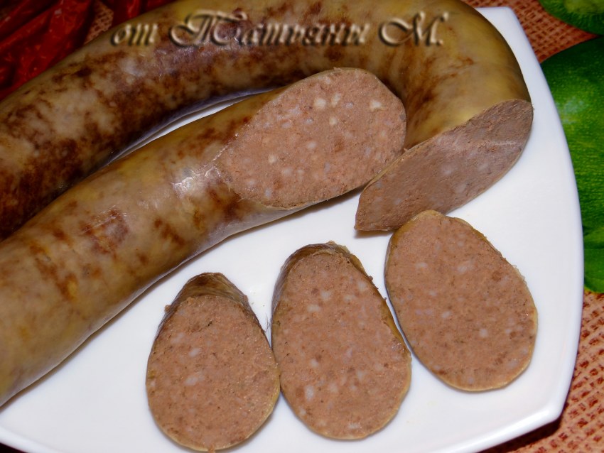 Ливерная колбаса в домашних