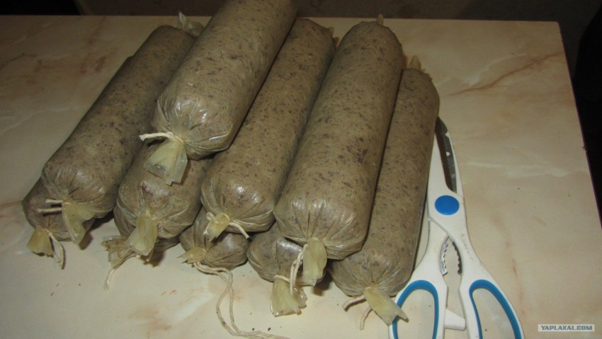 Домашняя кровяная колбаса