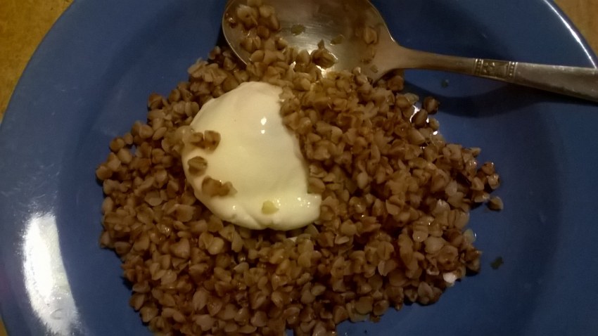 Каша с яйцом