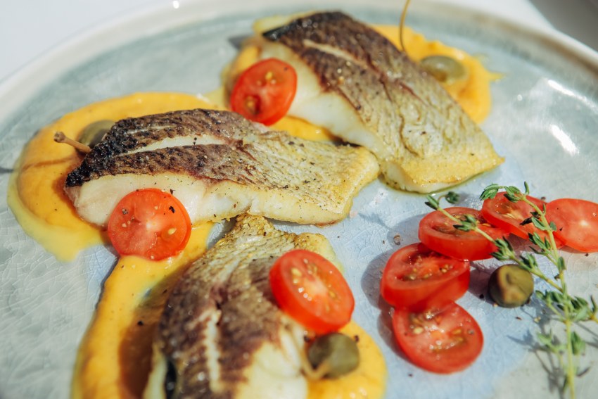 Муксун гриль с гарниром