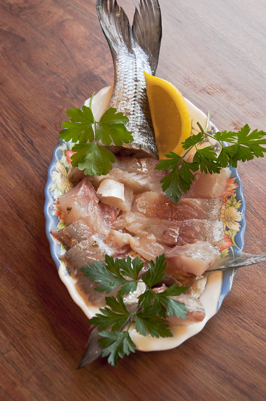 Блюда из рыбы ресторанная подача