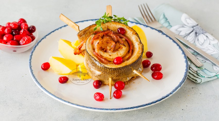 Форель фаршированная картошкой